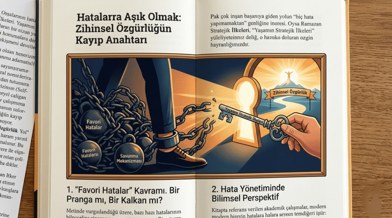 Ramazan Boztepe Yaşamın Stratejik İlkeleri Kitap Kapağı ve Hata Yönetimi Şeması.